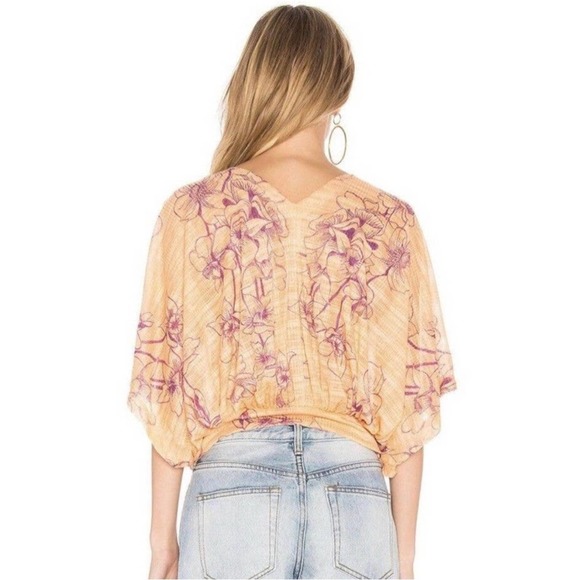 Free People One Dance Floral Print Blouse - Picture 7 of 12